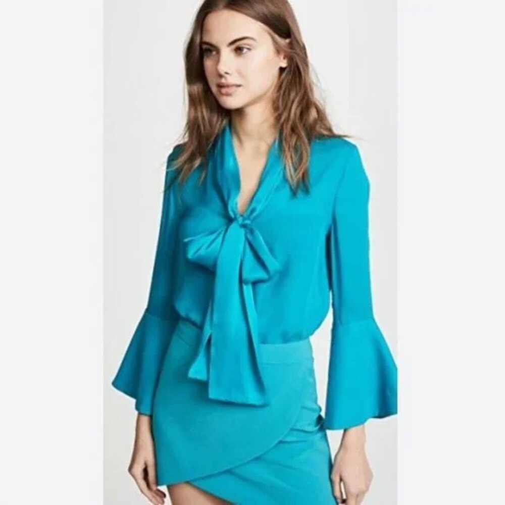 Alice + Olivia Meredith Silk Blouse XS